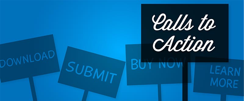 Calls-to-action examples: Download, Submit, Buy Now, and Learn More