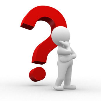 Clip art of a person thinking with a question mark behind them