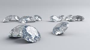 Several diamonds spread out, representing shiny objects