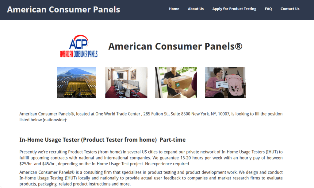 American Consumer Panels home page