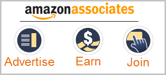 Amazon Associates graphic: Advertise, Earn, Join.