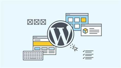 WordPress logo with clip art of websites