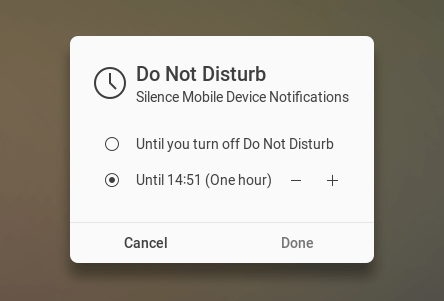 Do Not Disturb mobile screen
