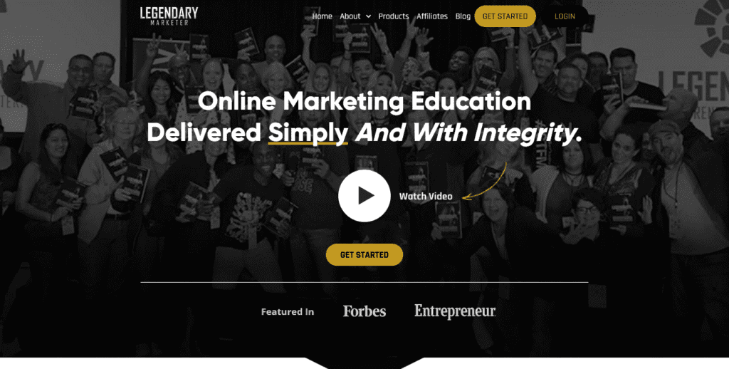 Legendary Marketer home page