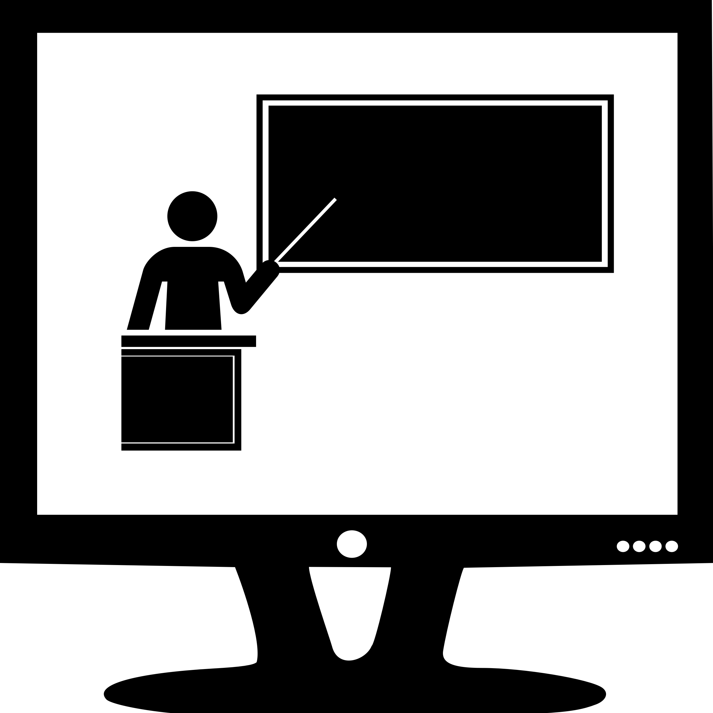 Illustration of an online instructor