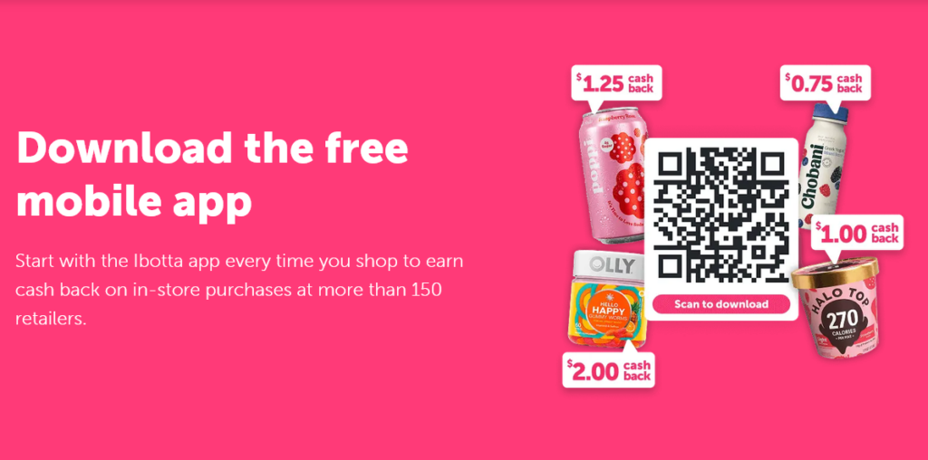 Screenshot of ibotta.com Download the App page