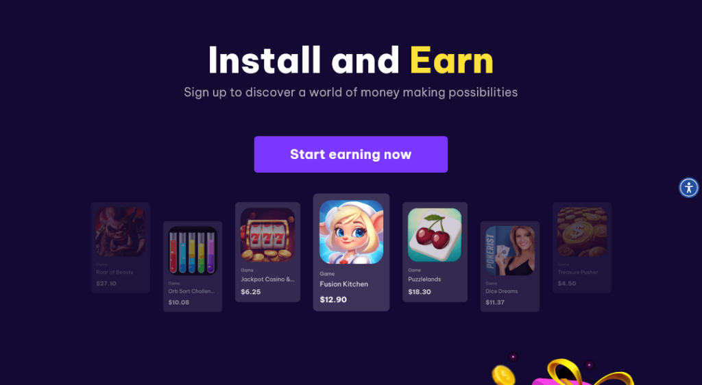 Screenshot of earnapp.com homepage