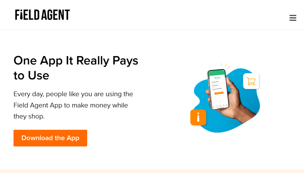 Screenshot of app.fieldagent.net homepage