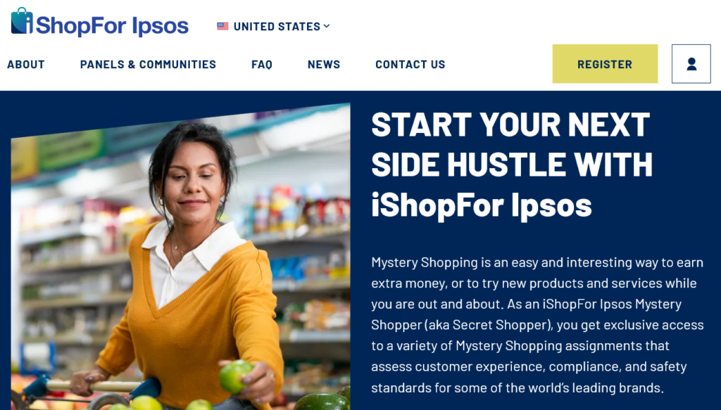 Screenshot of ishopforipsos.com homepage