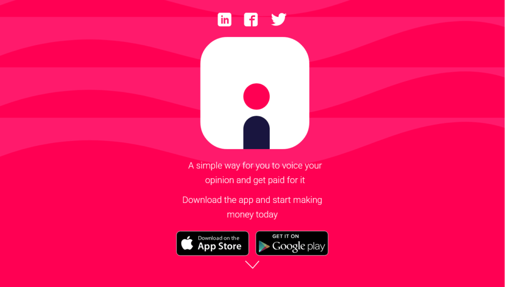 Screenshot of app.voxpopme.com homepage