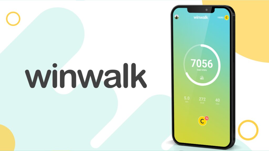 Banner showing the Winwalk app